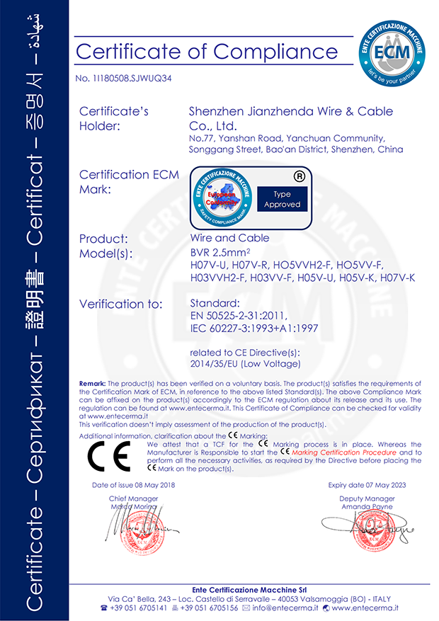 ce認(rèn)證電線，電線電纜ce認(rèn)證，歐盟ce認(rèn)證電線電纜